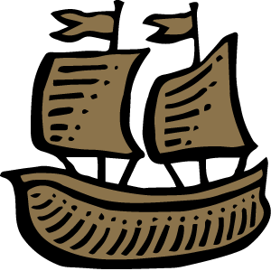 Bergstrom boat icon from the family crest.